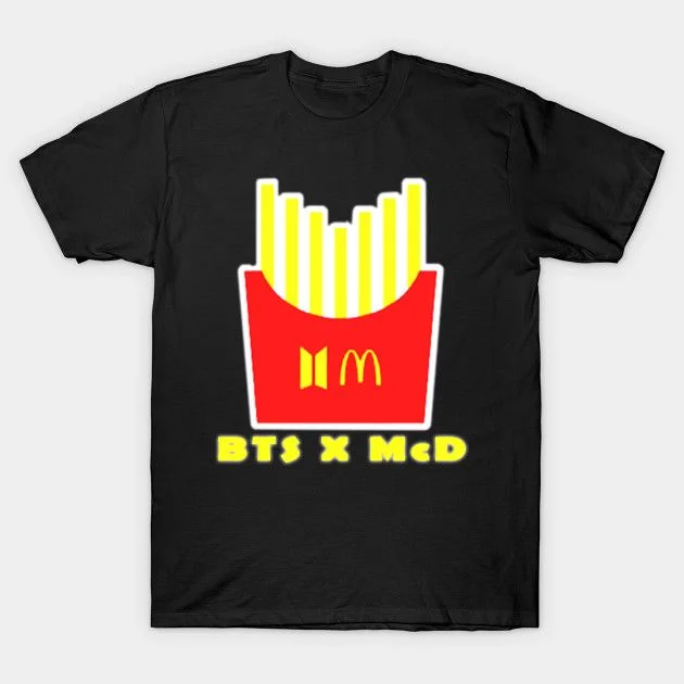 방탄소년단 X McDonald's Fries Logo T-shirt