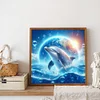 Dolphin - runder Bohrer Diamantmalerei - 40 * 40cm