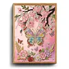 Butterfly Special Shaped 5D DIY Partial Drill Pearl Dot Painting 11.81x15.75Inch Pearl Painting Art Kits Pearl Gem Paintings Picture Arts Craft for Adults Beginners Home Decor