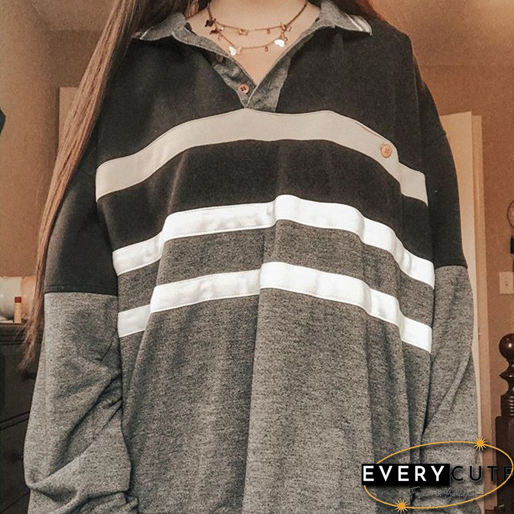 Fashion Contrast Sweatshirt