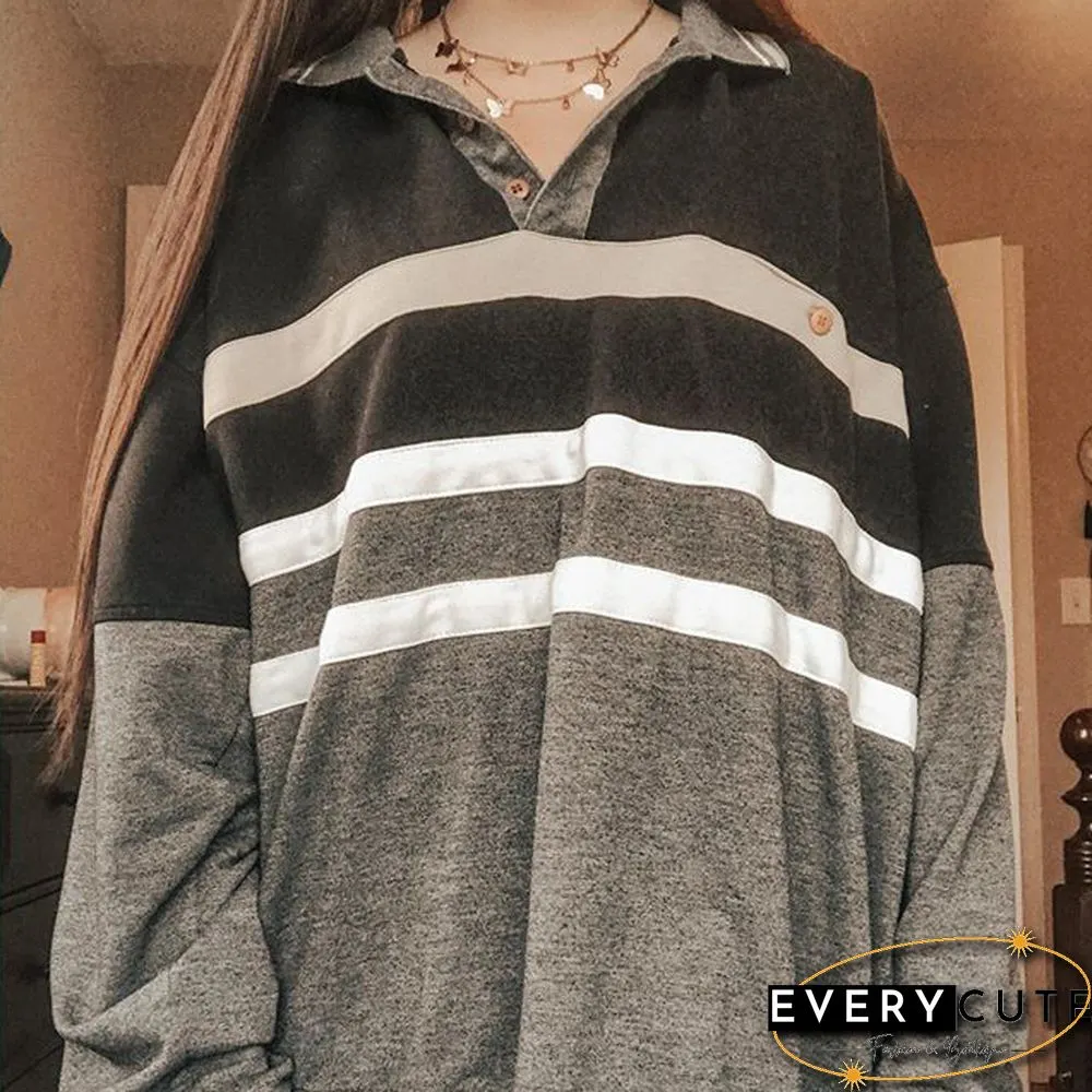 Fashion Contrast Sweatshirt