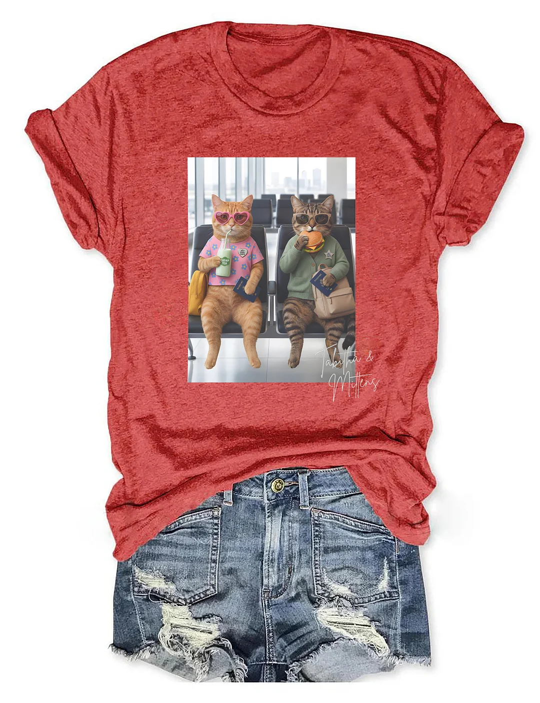 Tabitha & Mittens Hey Cool Cats T-shirt