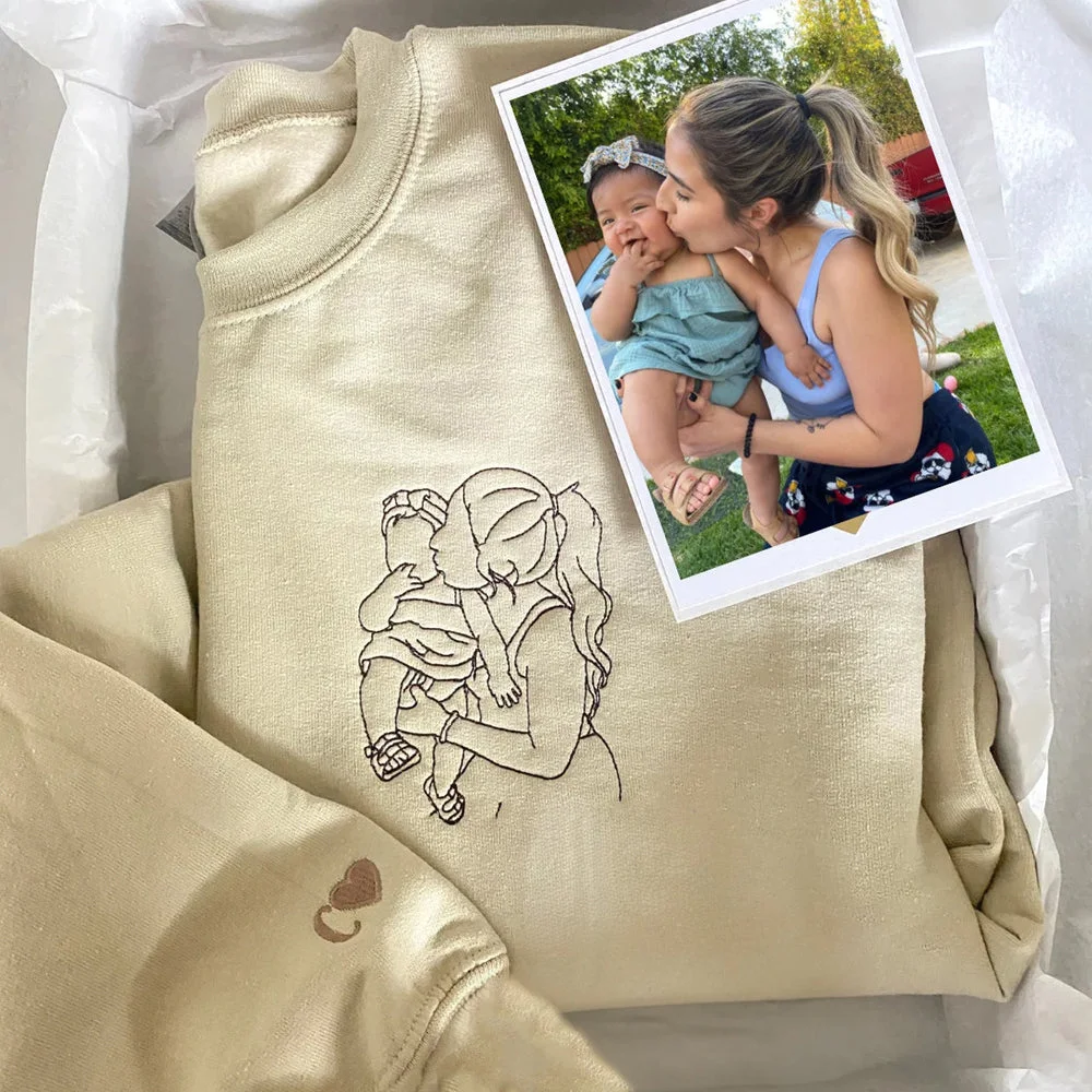 Mother's Day Special: Embroidered Memories Custom Photo Sweatshirt