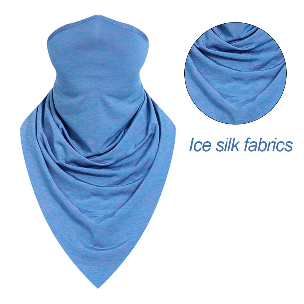 

Summer Outdoor Cycling Half Face Mask Cool Ice Fabric Neck Scarf (A Purple), 501 Original