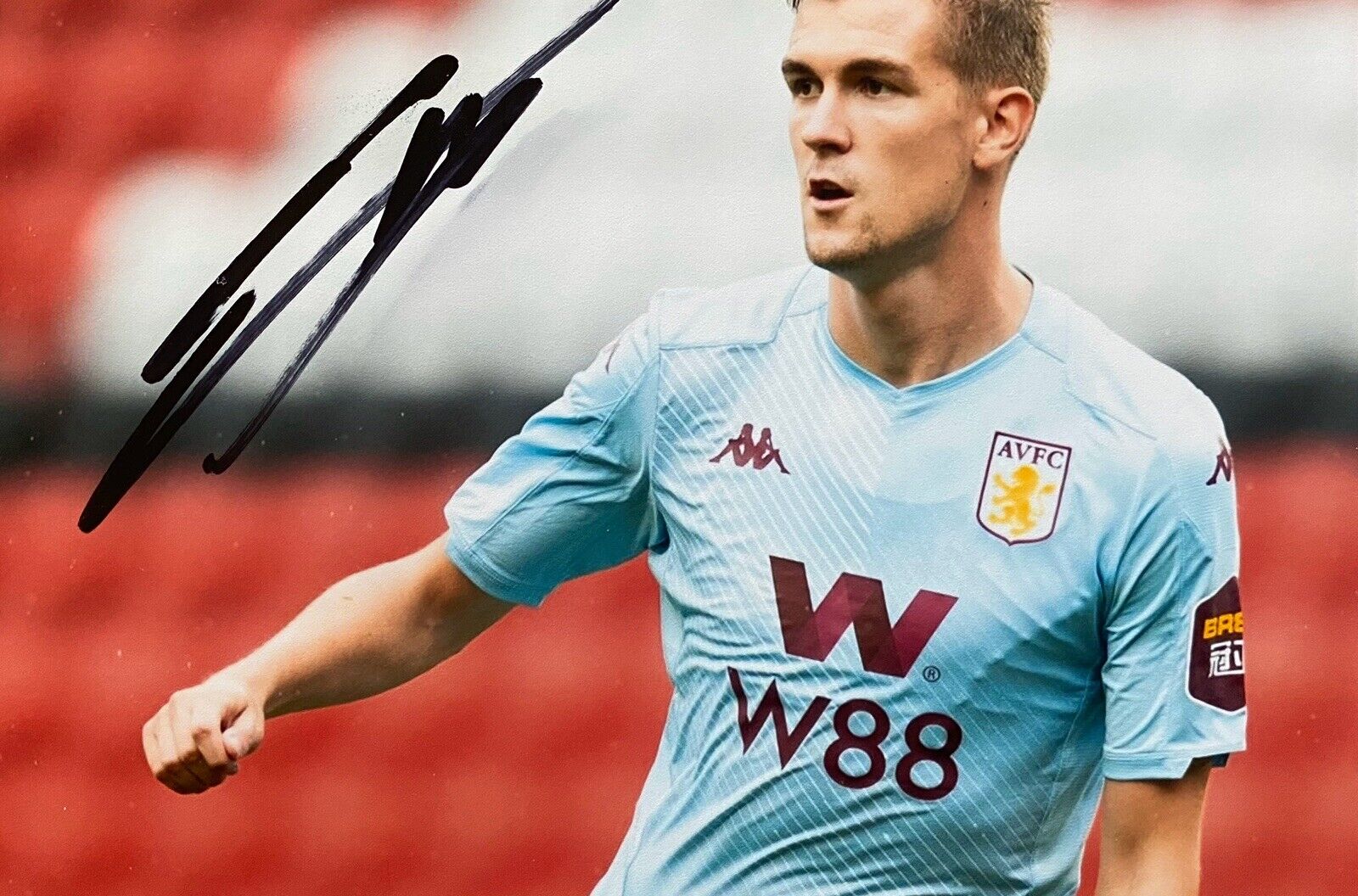 Bjorn Engels Hand Signed 6X4 Photo Poster painting - Aston Villa 8