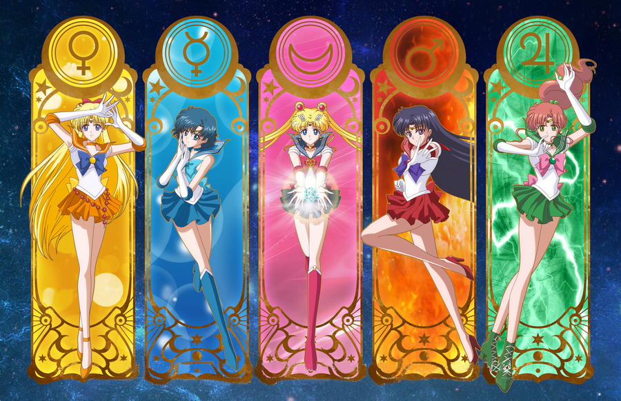 Anime Sailor Moon 60*40CMCanvas) Full Round Drill Diamond Painting gbfke