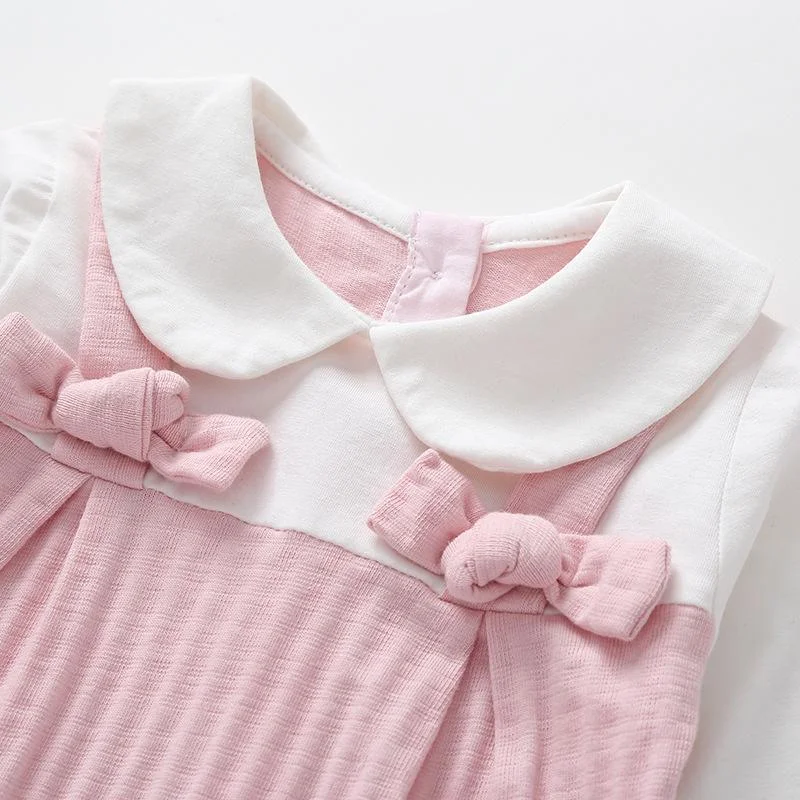 Sweet climbing suit with pink bow for 22'' rebirth dolls