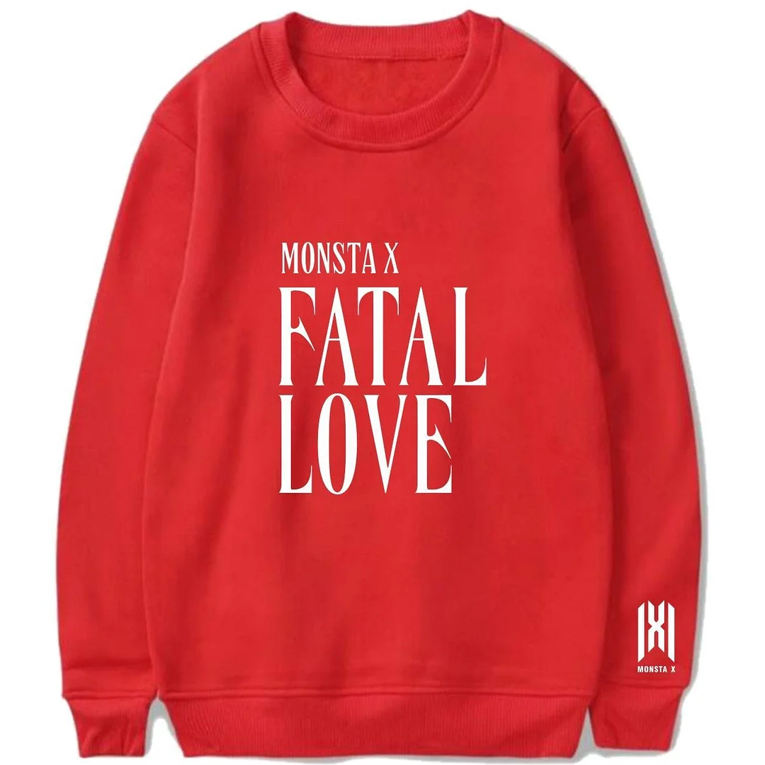 MONSTA X FATAL LOVE Neck Round Hoodie