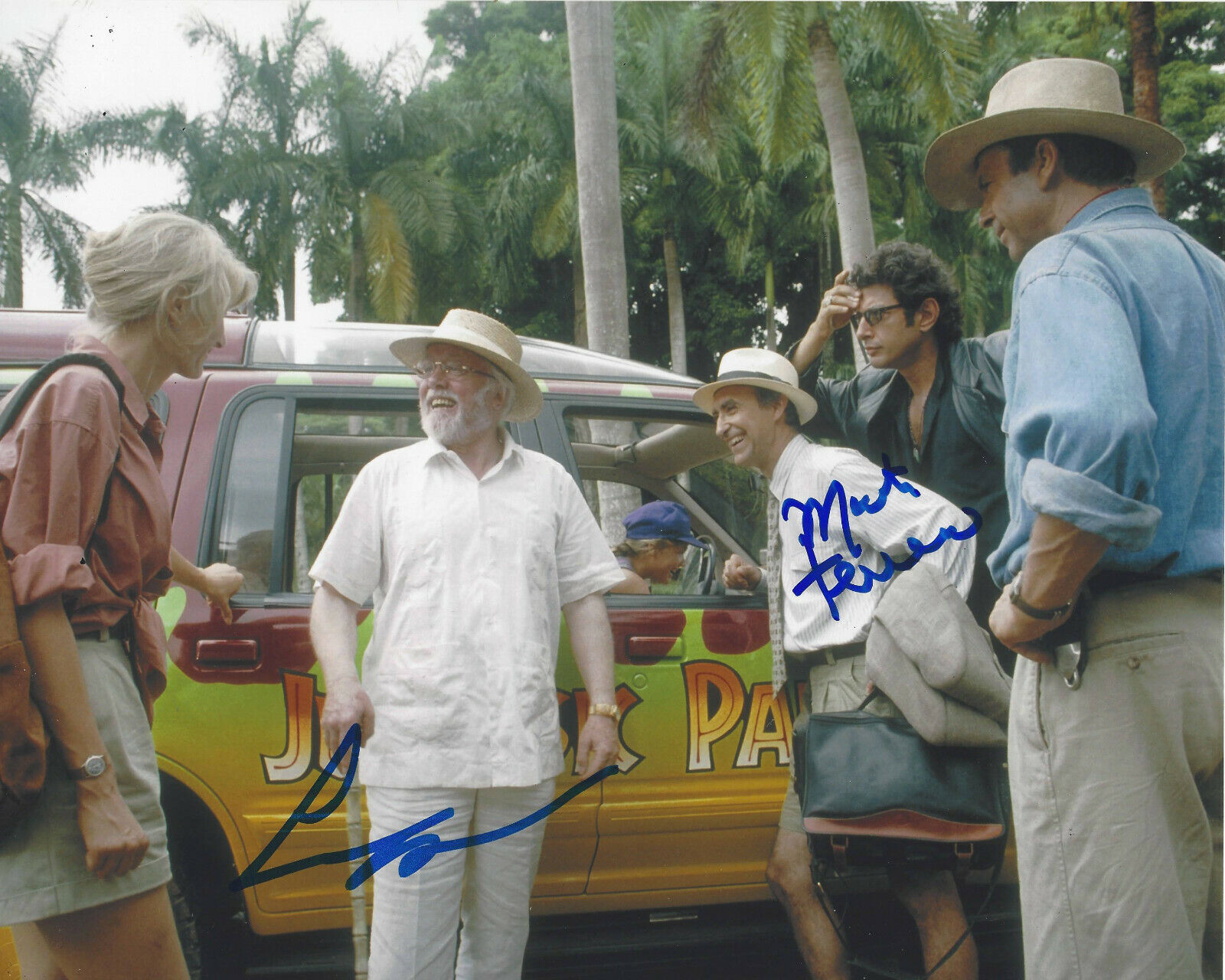 LAURA DERN & MARTIN FERRERO SIGNED AUTHENTIC JURASSIC PARK MOVIE 8x10 Photo Poster painting COA