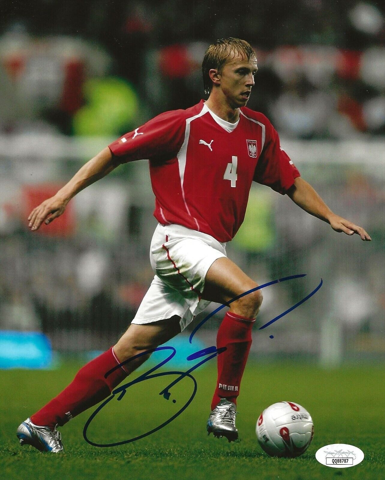 Marcin Baszczynski Wisla Krakow signed Poland 8x10 Photo Poster painting autographed JSA