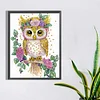 Diamond Painting-DIY Crystal Rhinestone Wreath Owl