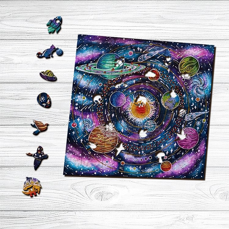 The Milky Way Galaxy Wooden Puzzle
