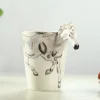 3D Hand-painted Ceramic Mug Animal Coffee Cup