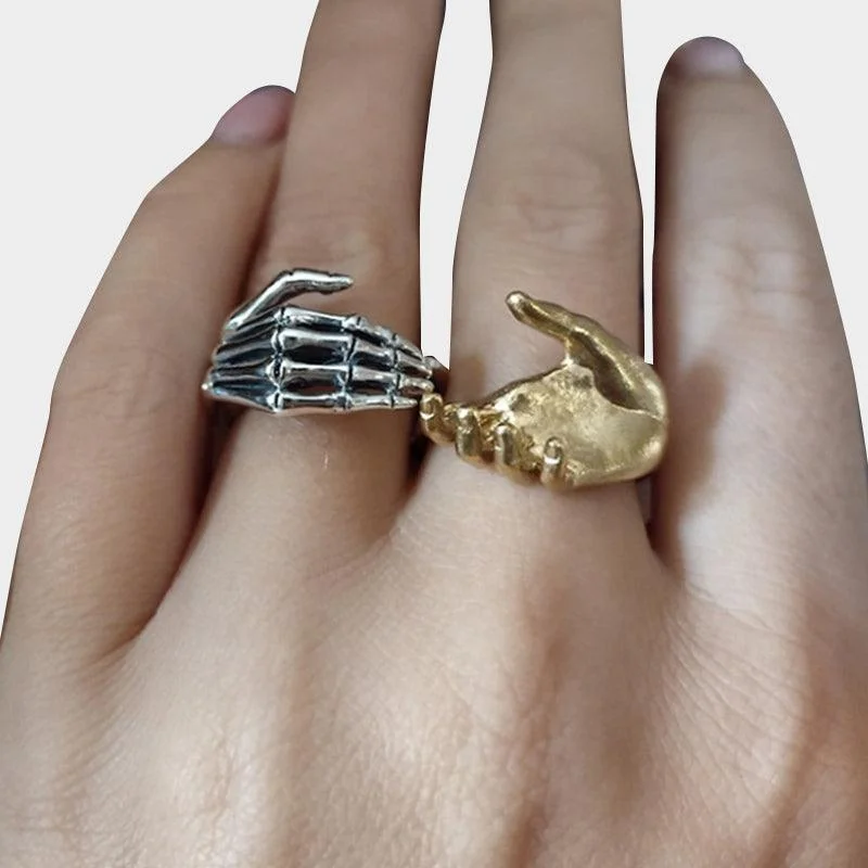 Hand Bone Handshake Rings