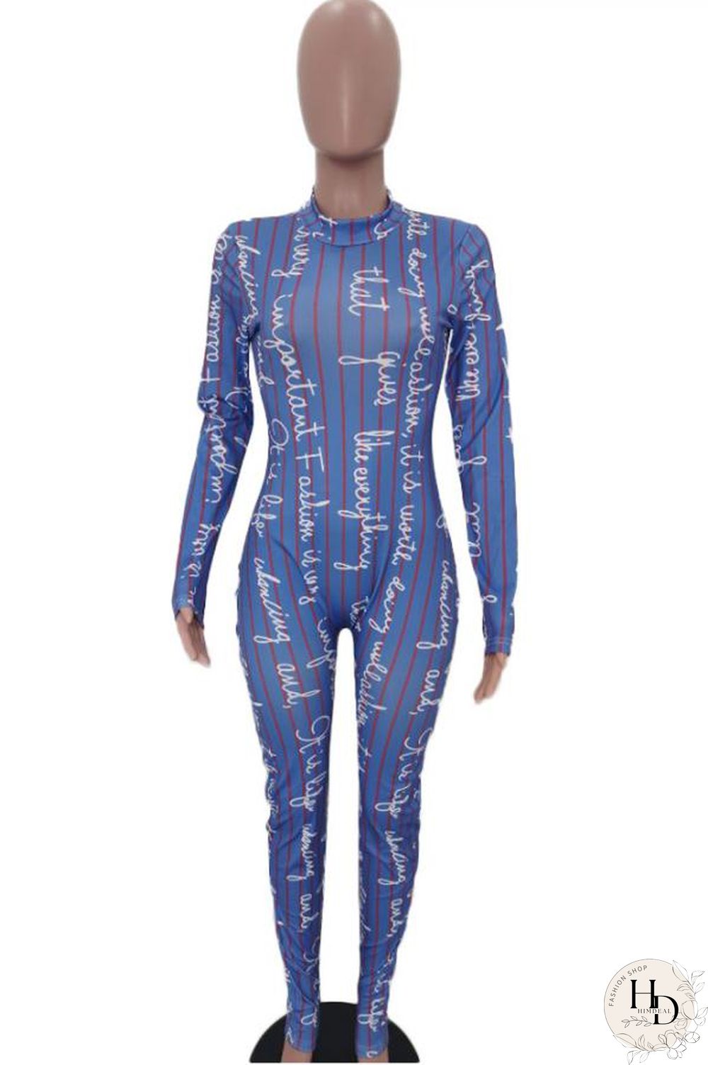 Red Fashion letter Print Polyester Long Sleeve O Neck