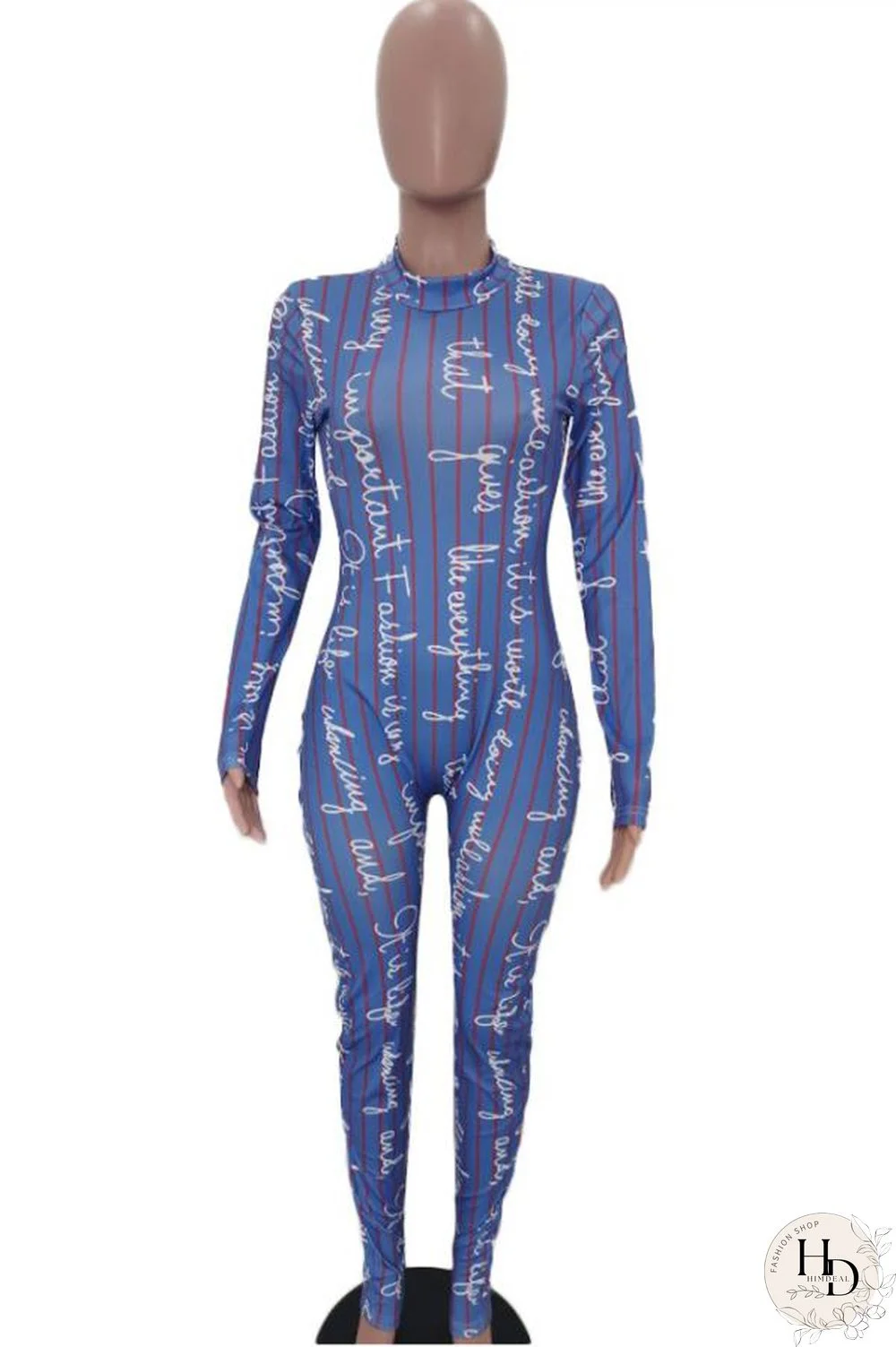 Red Fashion letter Print Polyester Long Sleeve O Neck