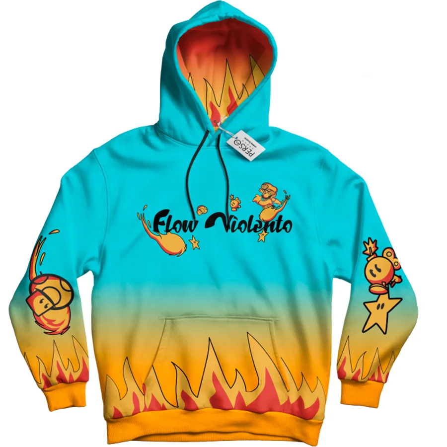 Flow Violento Printed Men's Hoodie