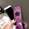 Hair Ball Airbag Bracket Diamond Huawei iPhone Samsung Case