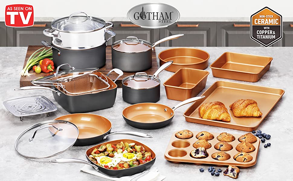 gotham steel cookware set