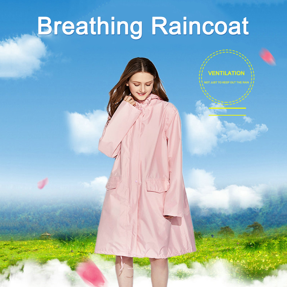 

Women Men Tunic Hooded Raincoat Waterproof Outdoor Cycling Rain Poncho, Xl, 501 Original
