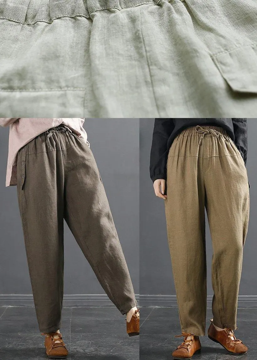 French Spring Wide Leg Pants Unique Red Inspiration Elastic Waist Wild Pants