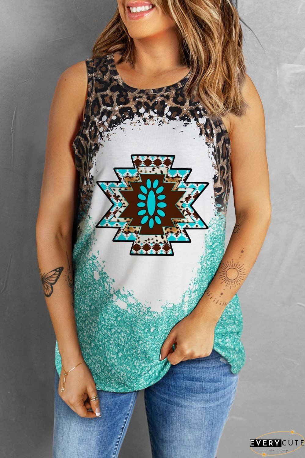 Native American Inspired V-Neck Tee