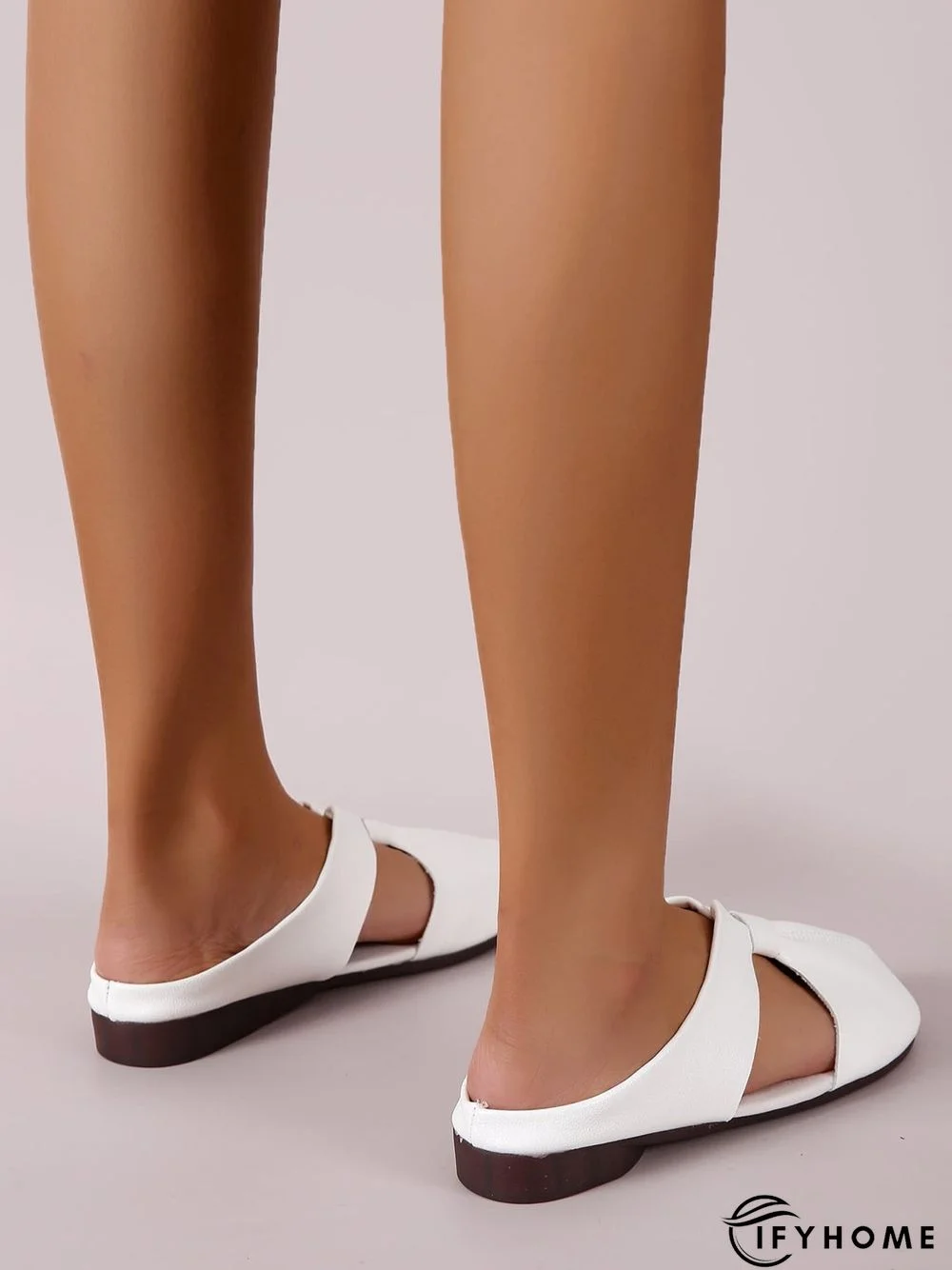 Women's Minimalist Cut Out Design Mules | IFYHOME