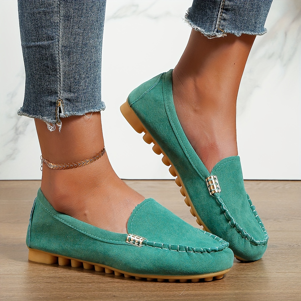 Solid Comfortable Slip On Shoes