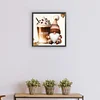 Diamond Painting-DIY Full Round Drill Coffee Ice Cream Gnome