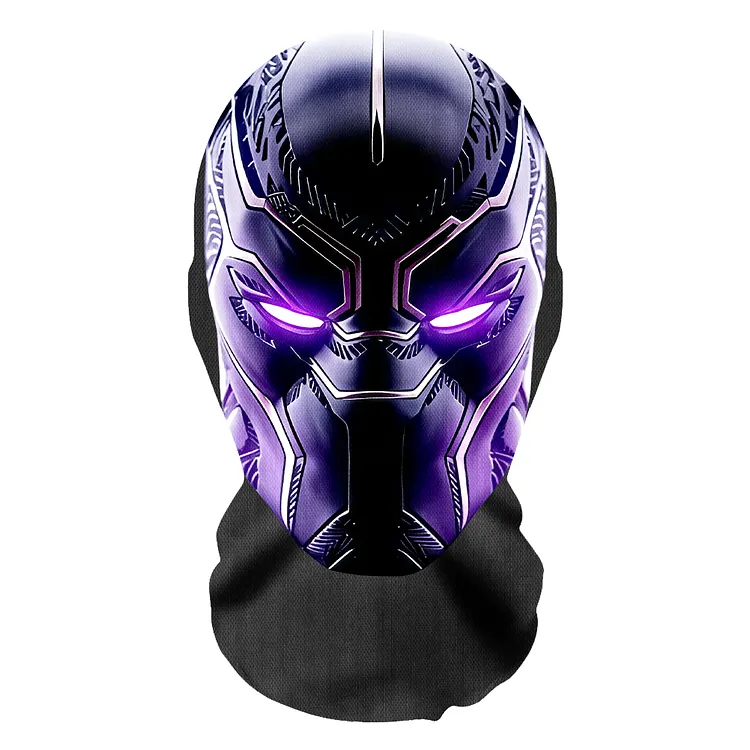 3D Spoof Face Simulation Headgear-Black Panther