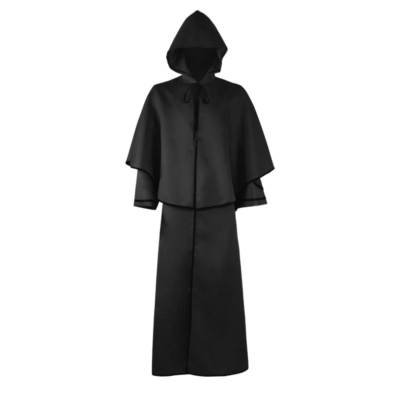 Hooded Witch Cape Halloween Costume Novameme