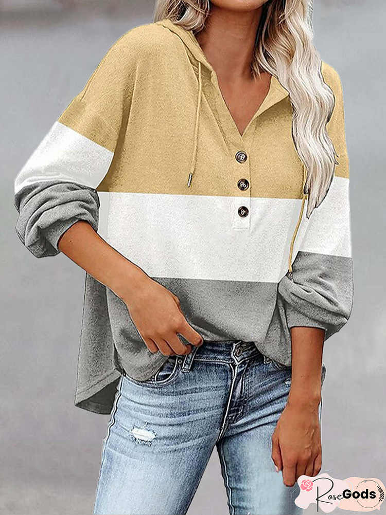 Geometric Casual Autumn Daily Loose Long Sleeve Regular H-Line Regular Sweatshirts For Women