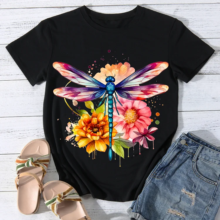 Dauntless Dragonfly Women Round Neck T-shirt - BSTCA0067