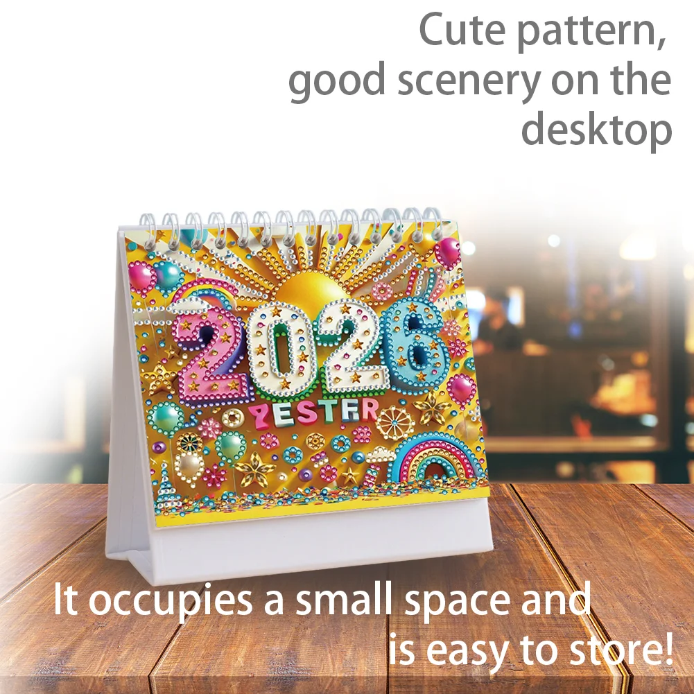 5D/DIY Diamond Painting Calendar Kit Partial Drill Diamond Art Paper Calendar
