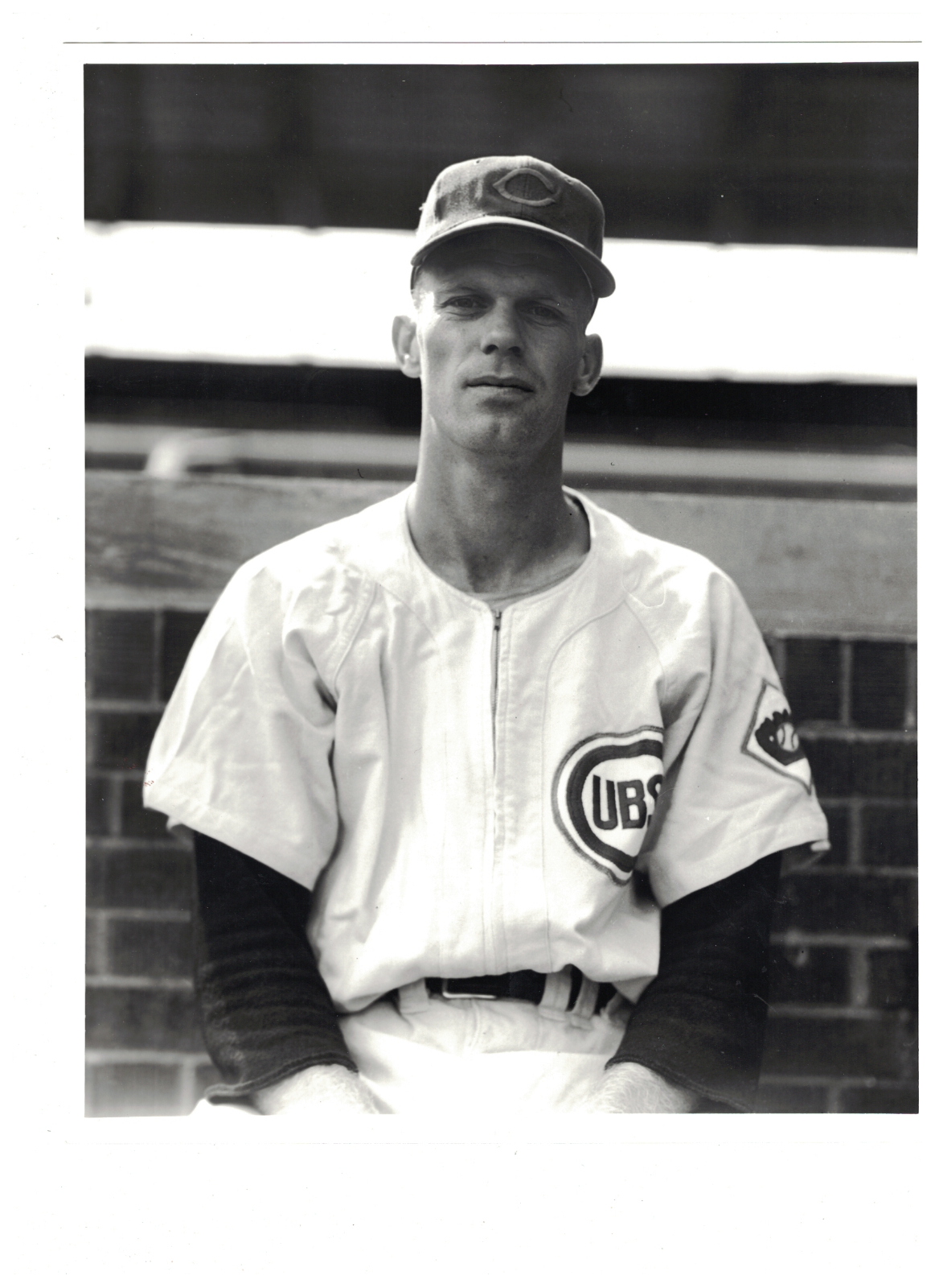 Bob Talbot Chicago Cubs 8x10 Vintage BRACE Baseball Photo Poster painting RH2