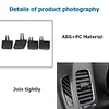 Front A/C Air Vent Outlet Tab Clip Repair Kit for K3 2011-2018 Black