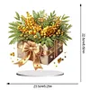 (US Local)Flower Double Sided Effect Table Top Diamond Painting Desktop Ornaments Kit (Christmas)