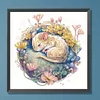 >SALE<5D DIY Partial Special Shaped Drill Diamond Painting Sleeping Critters 30x30cm