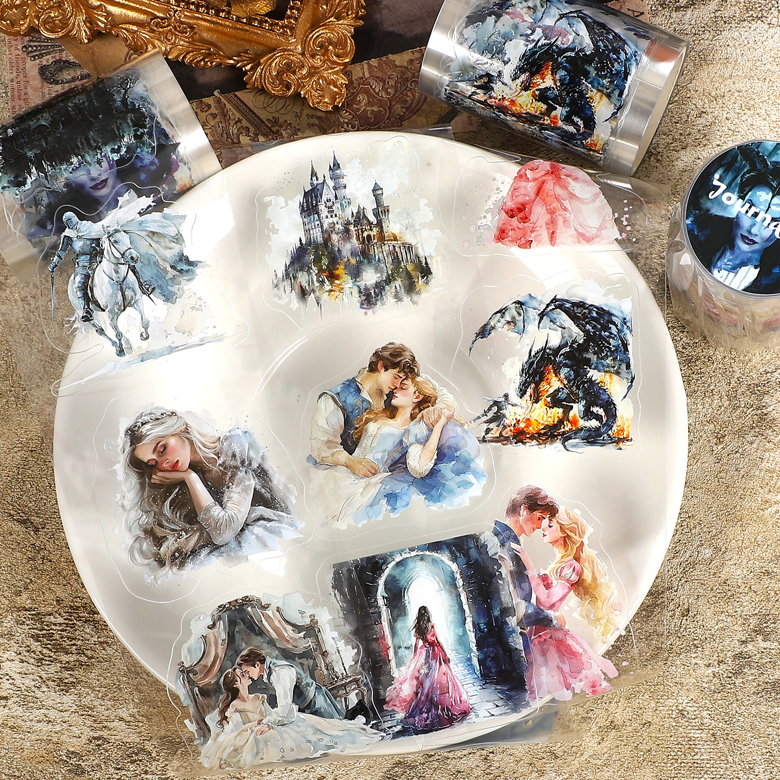 PET 테이프 - 60mm*200cm 빈티지 캐릭터 성 용