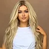 Blonde Wig With Baby Hair Body Wave Human Hair