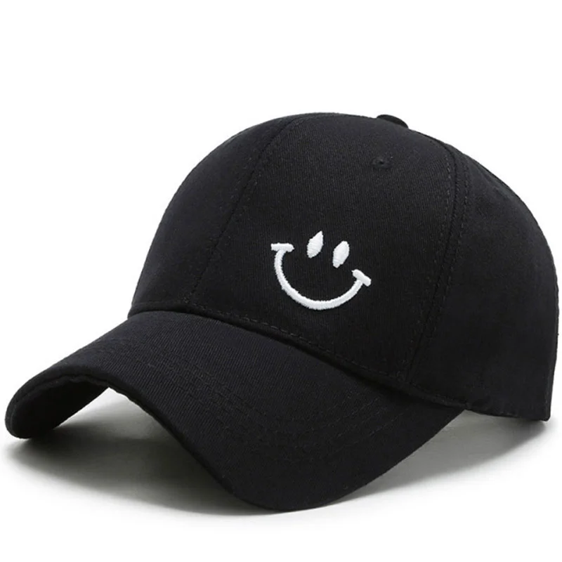 Smile Embroidered Casual Hat with Adjustable Back Buckle