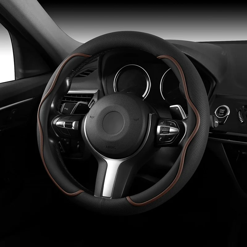 Napa Punched Embedded Car Steering Wheel Cover, Elastic, Non-Slip, Breathable, Suitable For All Seasons, Amazon Aliexpress Hot Model