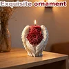 3D Angel Wing Flower Mould Silicone Wave Spiral Candle Mould Reusable Easy To Demold for Candles Soaps Crafts DIY Home Decor (Open Embrace)