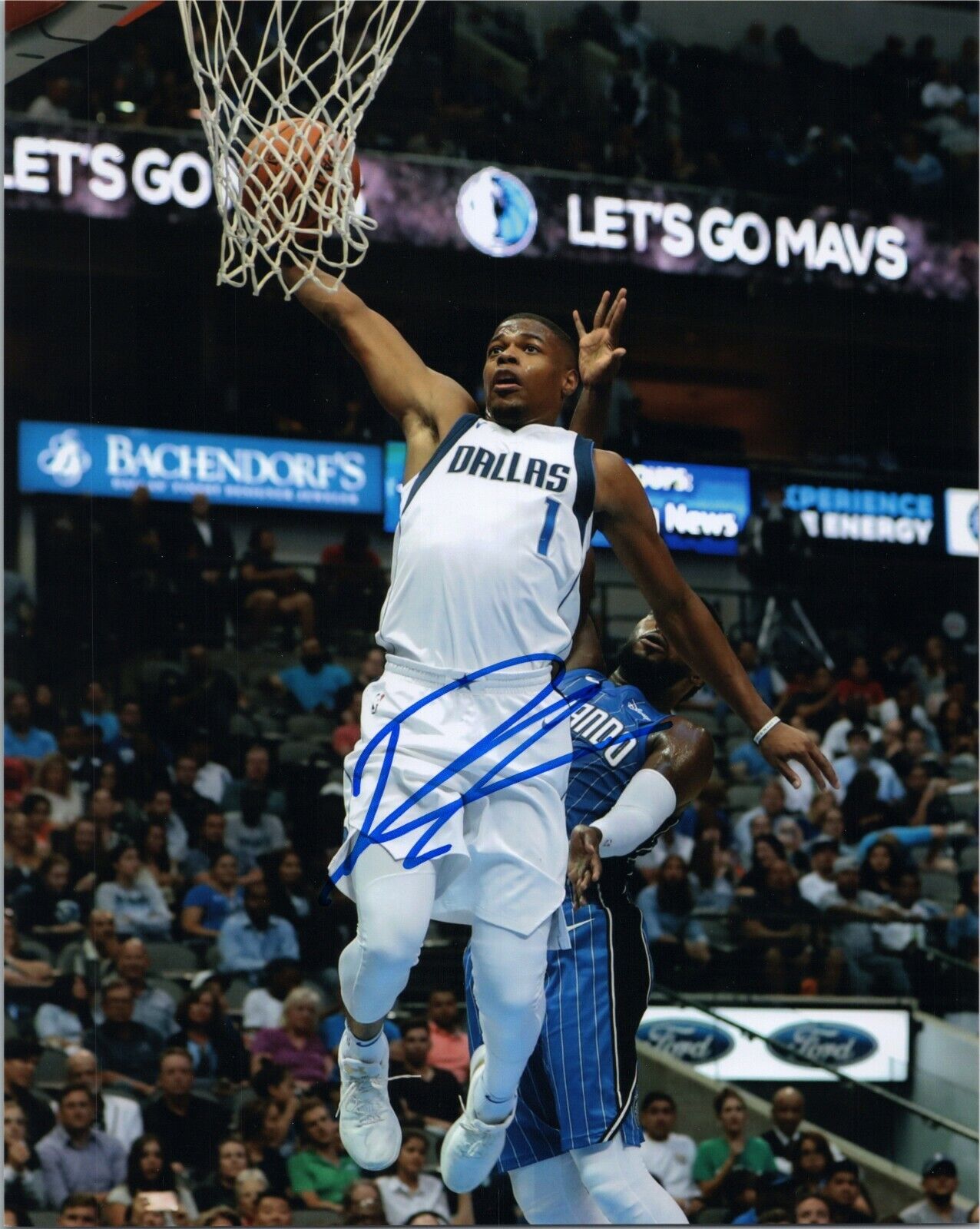 DENNIS SMITH JR. Authentic Hand-Signed Dallas Mavericks