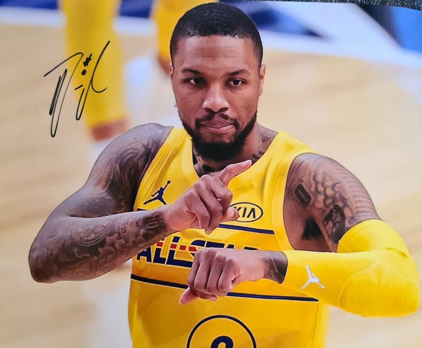 Damian Lillard Signed Autographed Basketball Photo Poster painting 8x10 Mvp