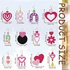 12 paires de boucles d&rsquo;oreilles en acrylique DIY en forme de diamant en c&oelig;ur de la Saint-Valentin pour adultes : boucles d&rsquo;oreilles en cristal pendantes d&eacute;corations pour femmes pour d&eacute;butantes f&ecirc;te artisanale cadeaux de festival