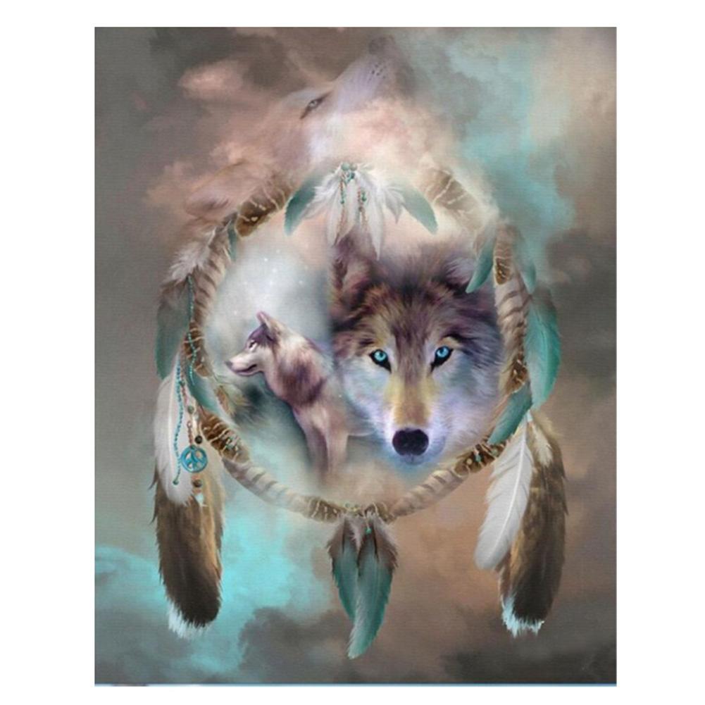 

30*35CM - Wolf - Square Drill Diamond Painting, 501 Original