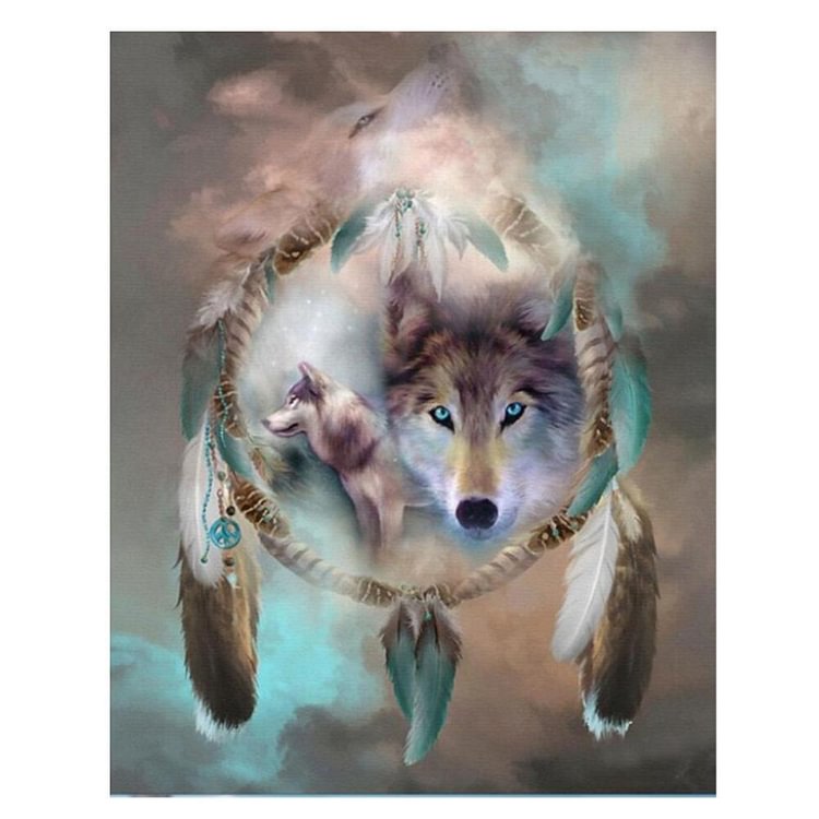 30X35cm   Diamond Painting Wolf   Kits