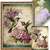 (Big Size)Birds Flower - 11CT Stamped Cross Stitch - 40*60cm