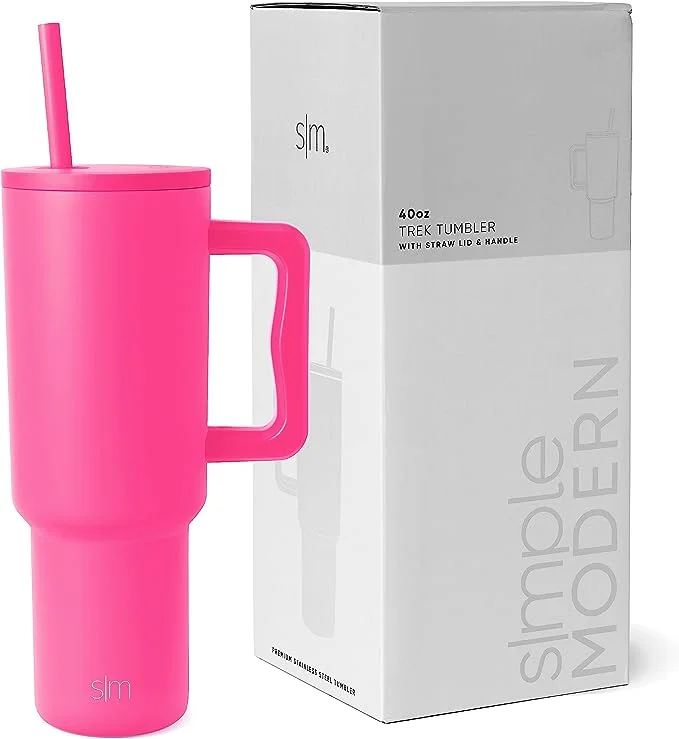 Simple Modern 40 oz Tumbler with Handle and Straw Lid